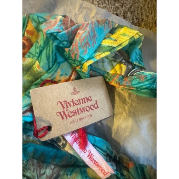 Vivienne Westwood floral headband Turquoise display picture 2